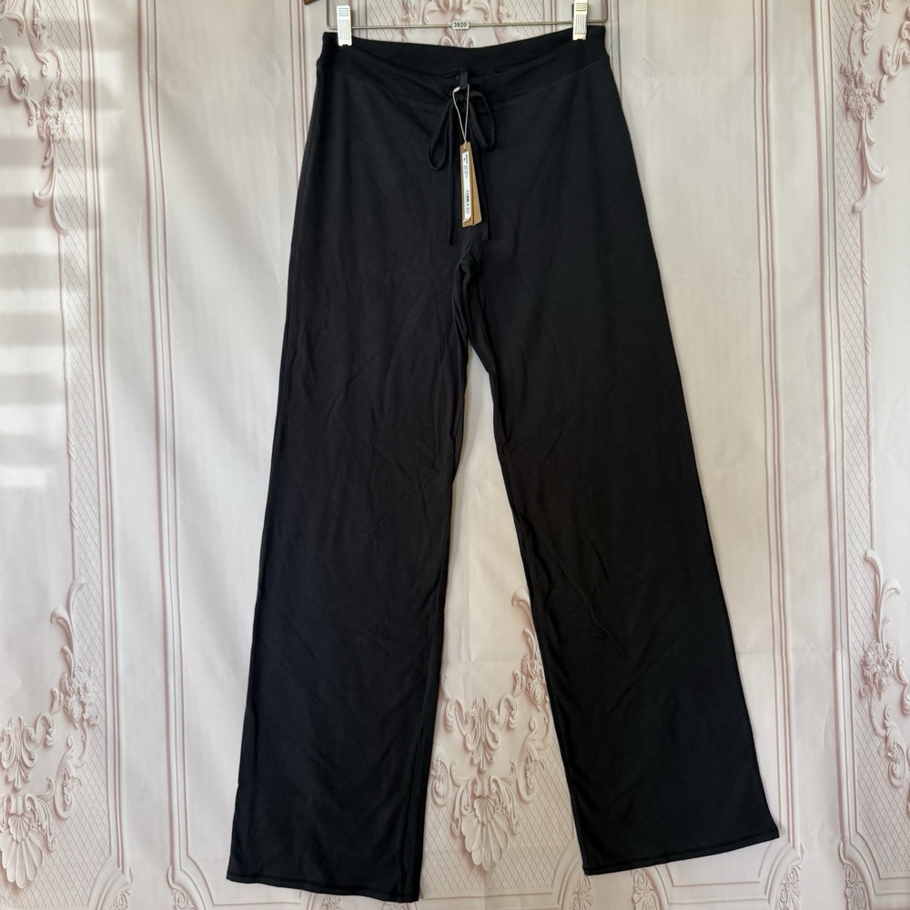 SKIMS SOLD Cotton Jersey Straight Leg Pant Soot SOLD